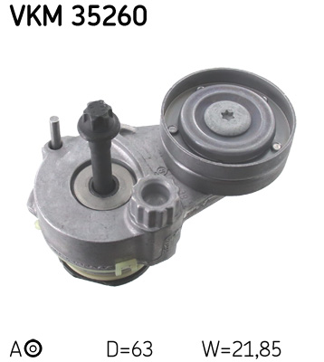 SKF - VKM 35260 - Zatezač, klinasti rebrasti kaiš (Kaišni prenos)